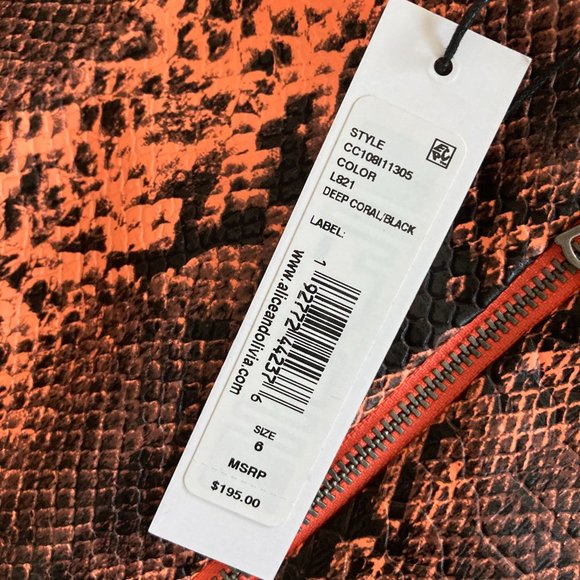 Alice + Olivia Elana Vegan Leather Skirt - Picture 11 of 11